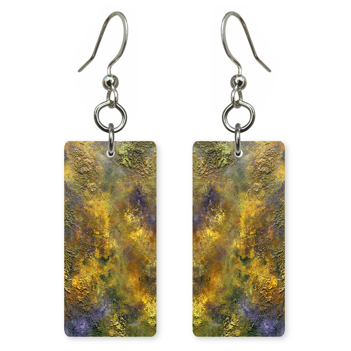 Mustard and Lilac Whimsy Earrings | FWX560