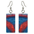 Red Anxiety Over Cobalt Earrings | FWX563