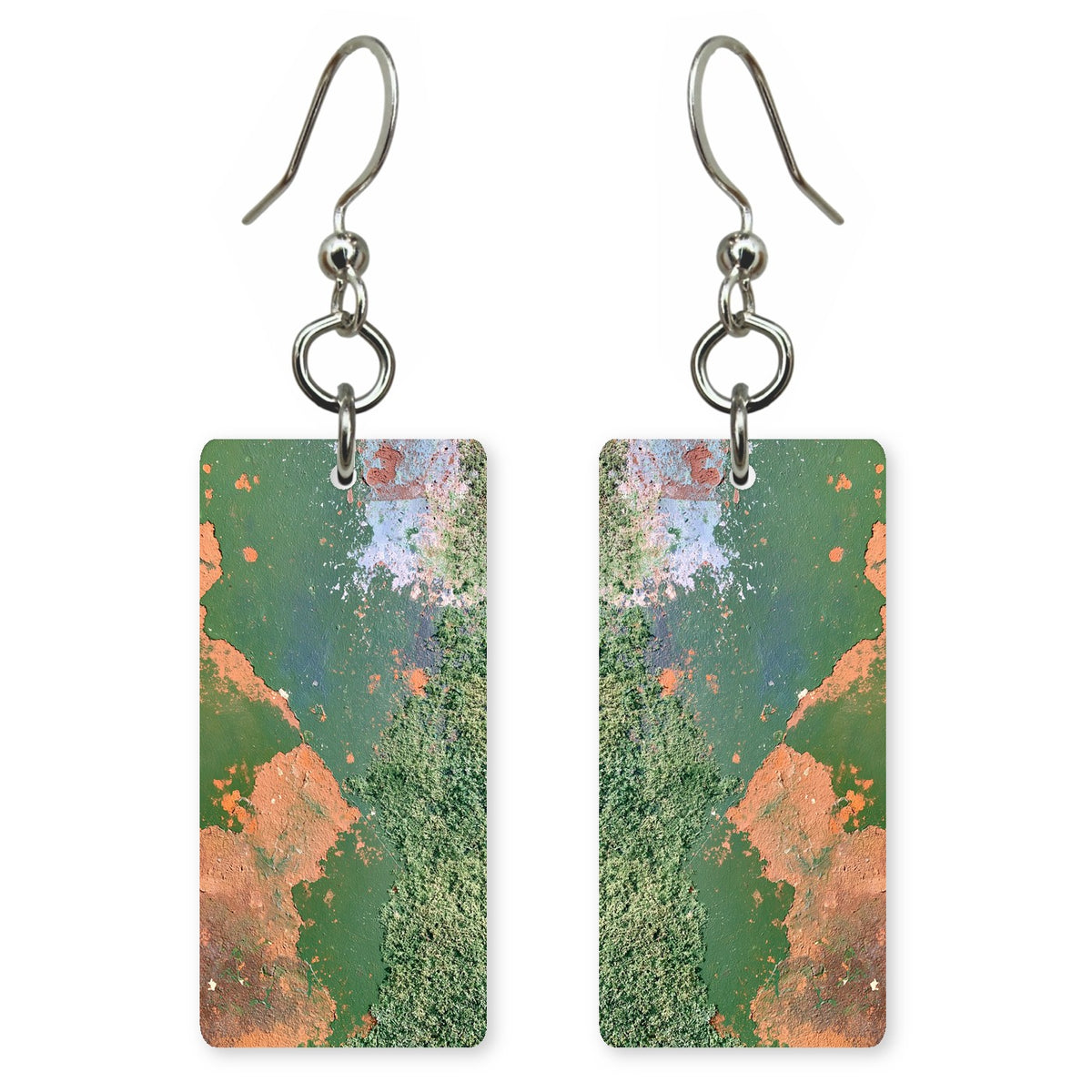 Peach and Moss Mildness Earrings | FWX564