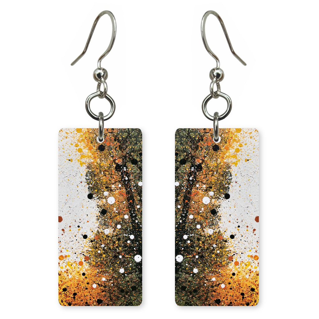 Gold Delight on White Earrings | FWX566