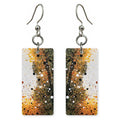 Gold Delight on White Earrings | FWX566