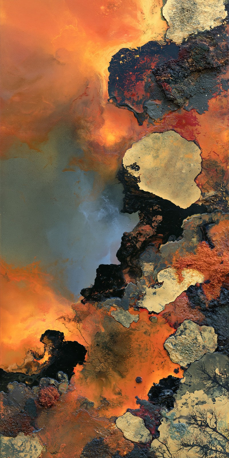 Rage Under Fiery Orange Earrings | FWX572
