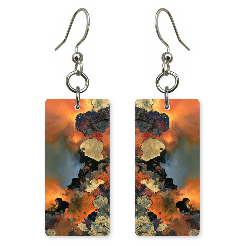 Rage Under Fiery Orange Earrings | FWX572