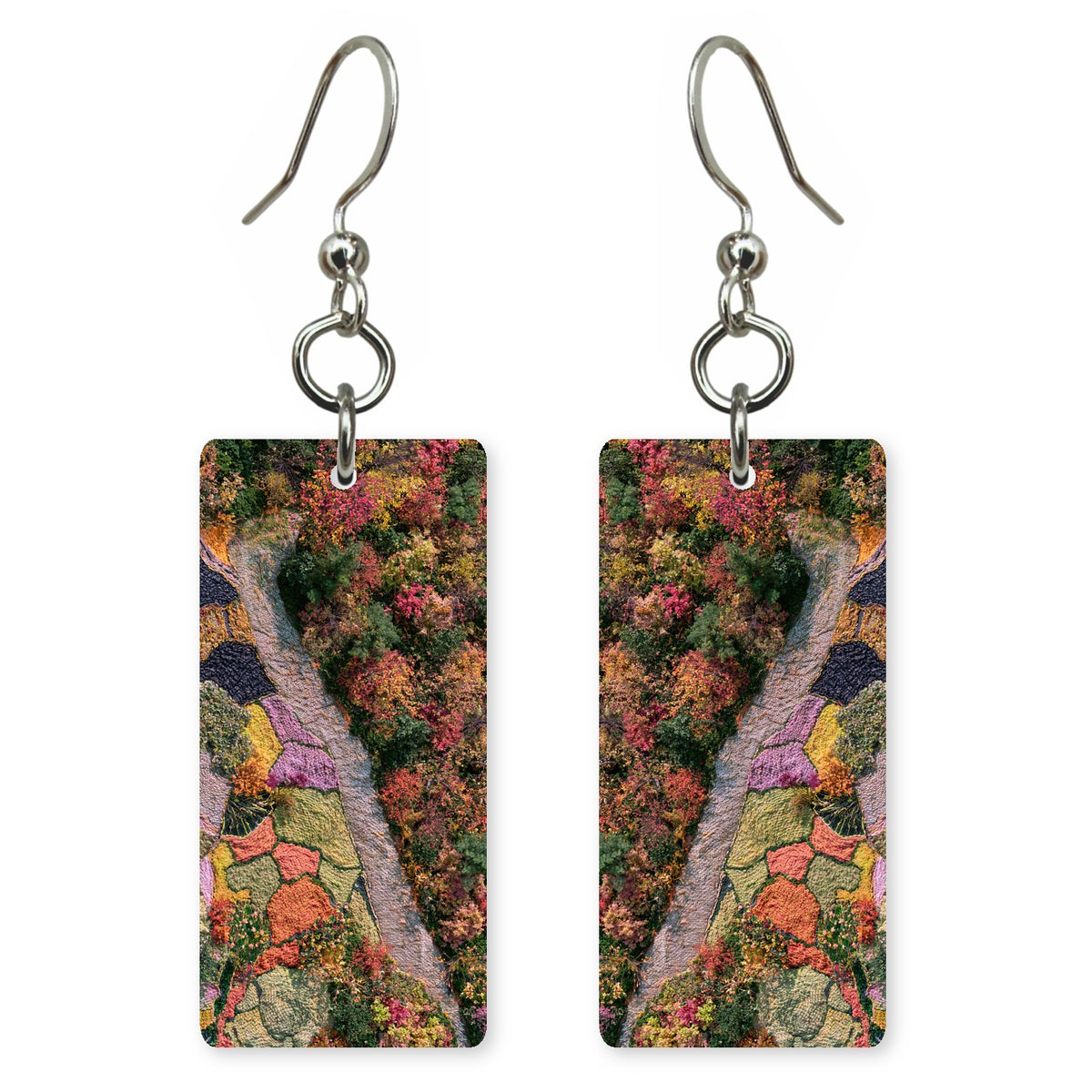Wandering in Autumn Red Earrings | FWX577