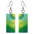 Lime Playfulness Rippling Earrings | FWX584