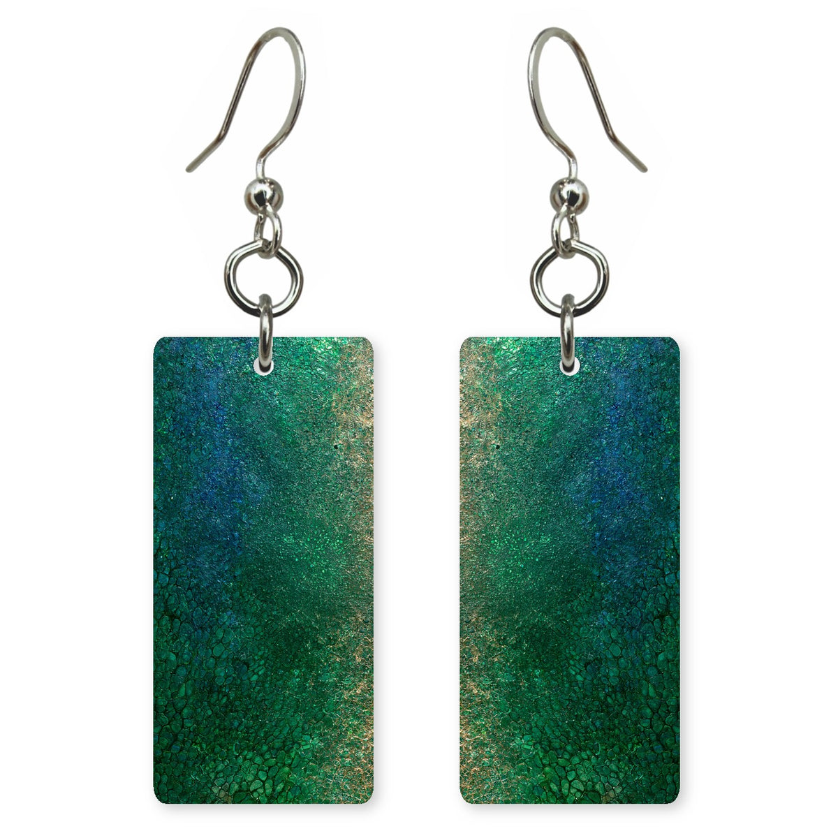 Lichen Hush Deep Green Earrings | FWX585