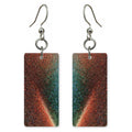 Rust and Black Grit Earrings | FWX588