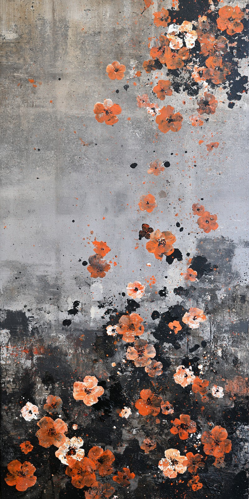 Peach Hope Over Gray Earrings | FWX593