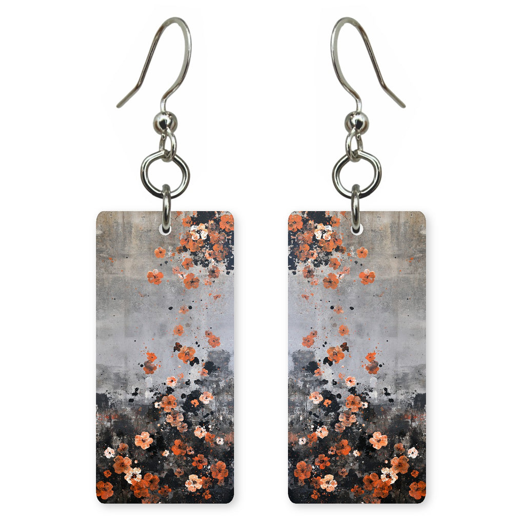 Peach Hope Over Gray Earrings | FWX593
