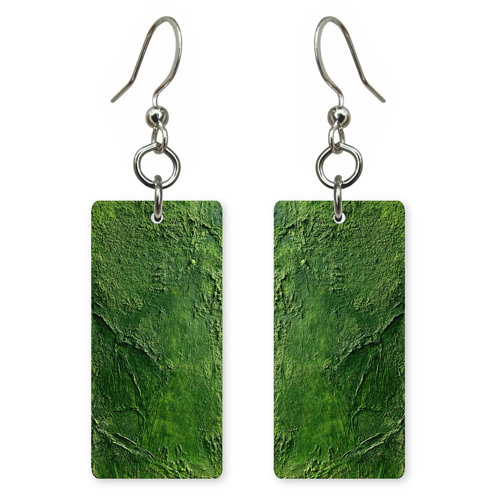 Green Calm Smoothed Earrings | FWX599