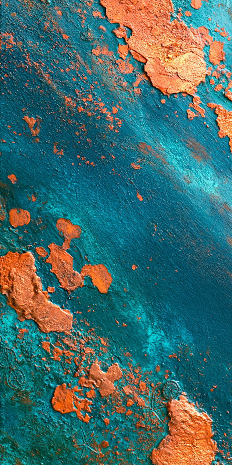 Teal Rust Reckoning Earrings | FWX614