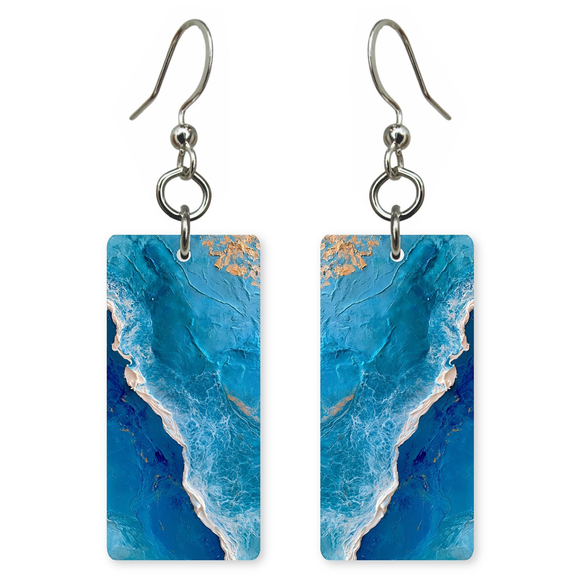 Azure Relief Washing In Earrings | FWX617