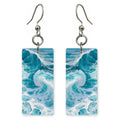 Cyan Awe Cresting Earrings | FWX618