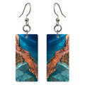 Teal Courage Crossing Over Earrings | FWX624