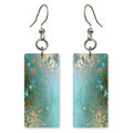 Aqua Gold-Dusted Delight Earrings | FWX628