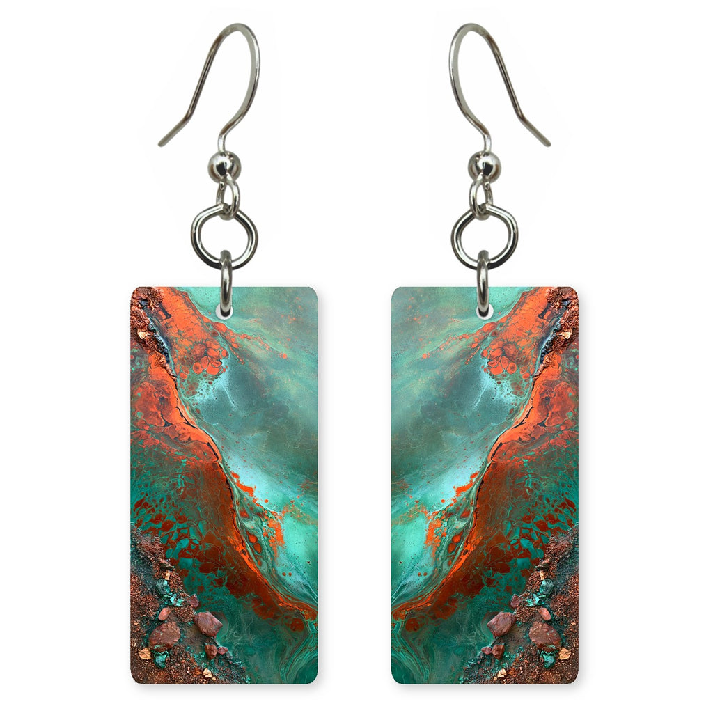 Rust-Red Defiance Earrings | FWX629