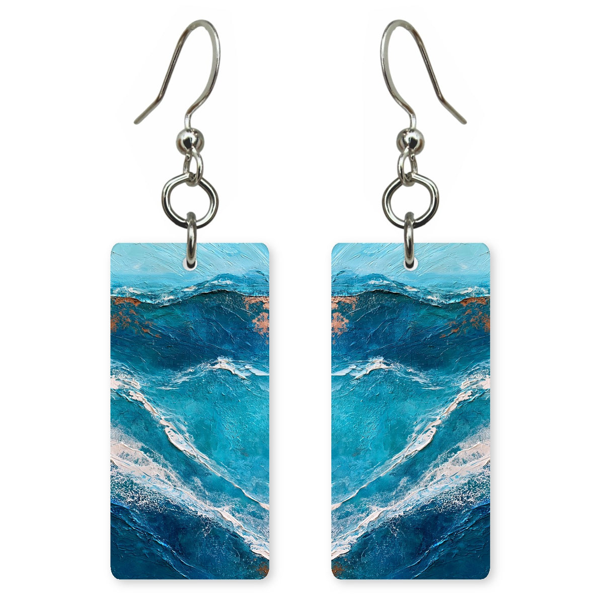 Cobalt Resolve Ascending Earrings | FWX636