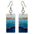 Blue Wistfulness Marigold-Touched Earrings | FWX637