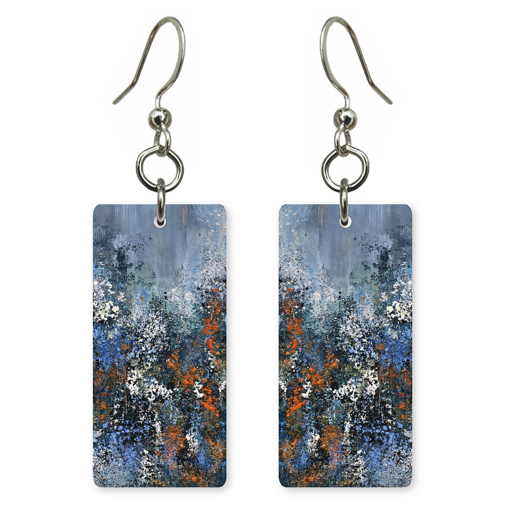 Smoky Indigo Static Anxiety Earrings | FWX640