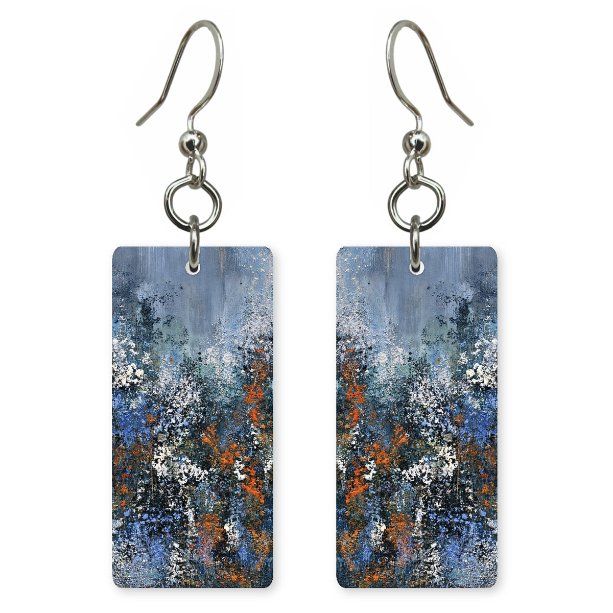 Smoky Indigo Static Anxiety Earrings | FWX640