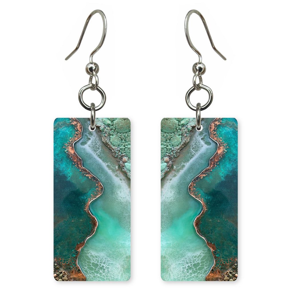 Turquoise Gratitude Mending Earrings | FWX642
