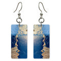 Sapphire Longing Gold-Touched Earrings | FWX643
