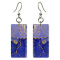 Royal Violet Gilded Devotion Earrings | FWX644