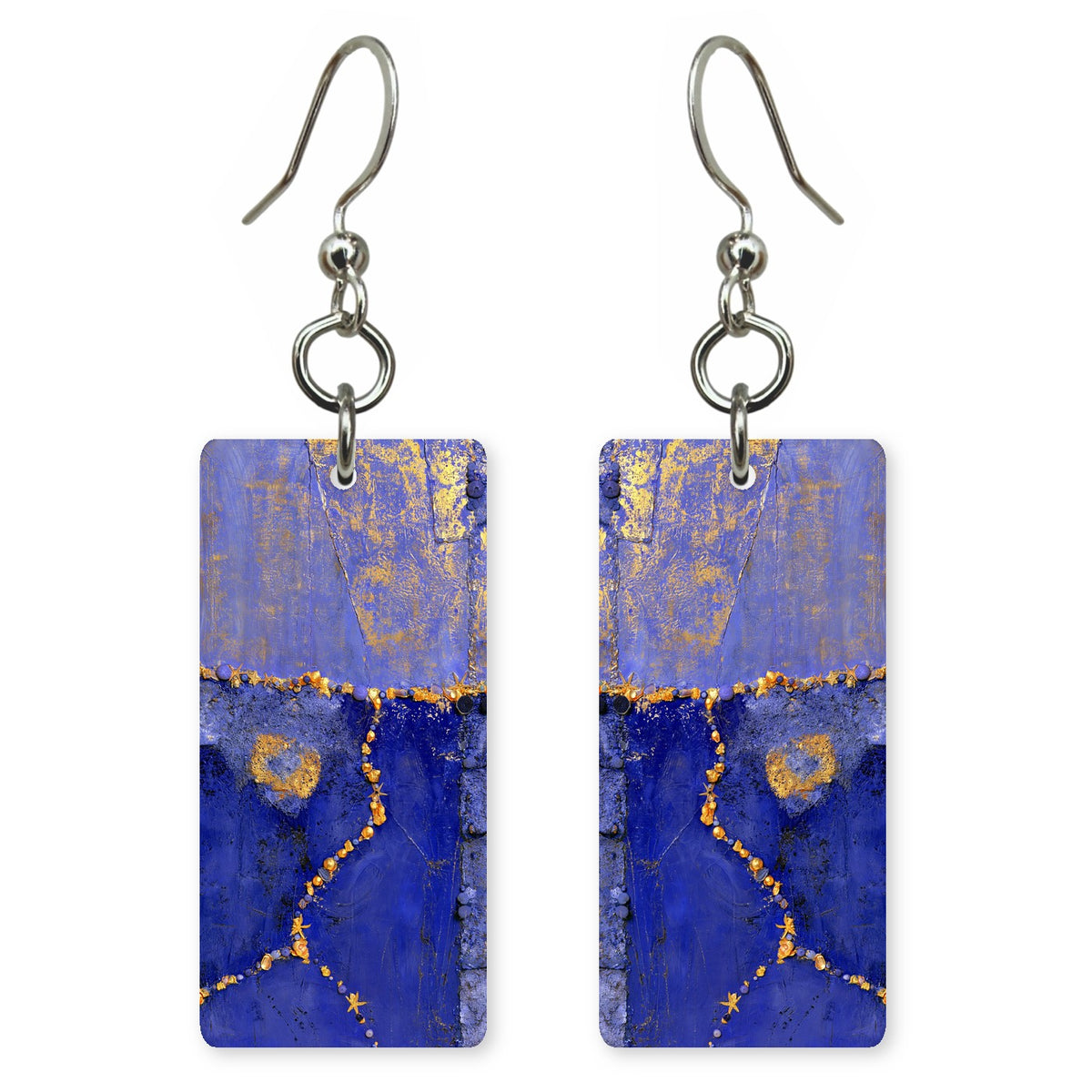 Royal Violet Gilded Devotion Earrings | FWX644