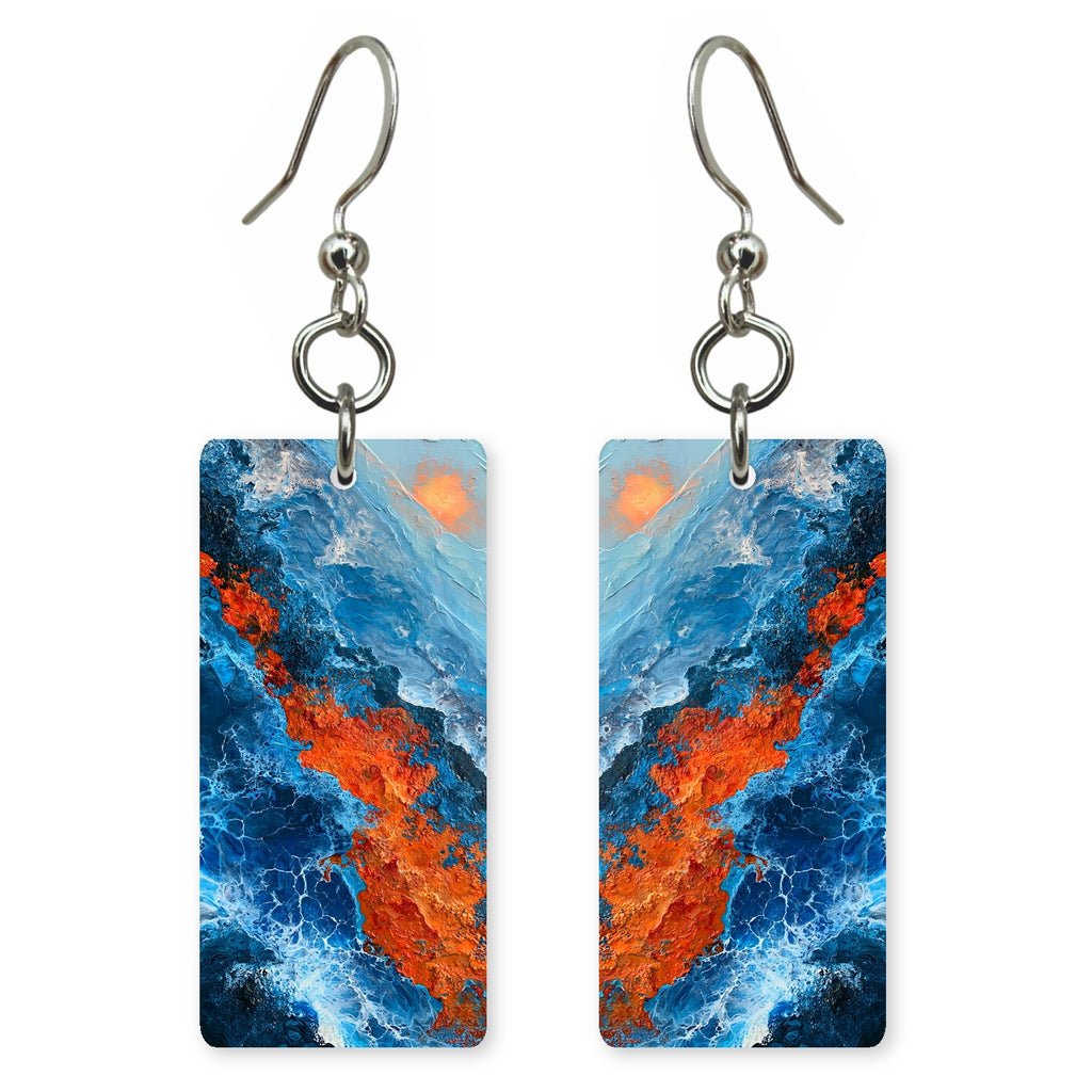 Blazing Coral Fury Earrings | FWX648