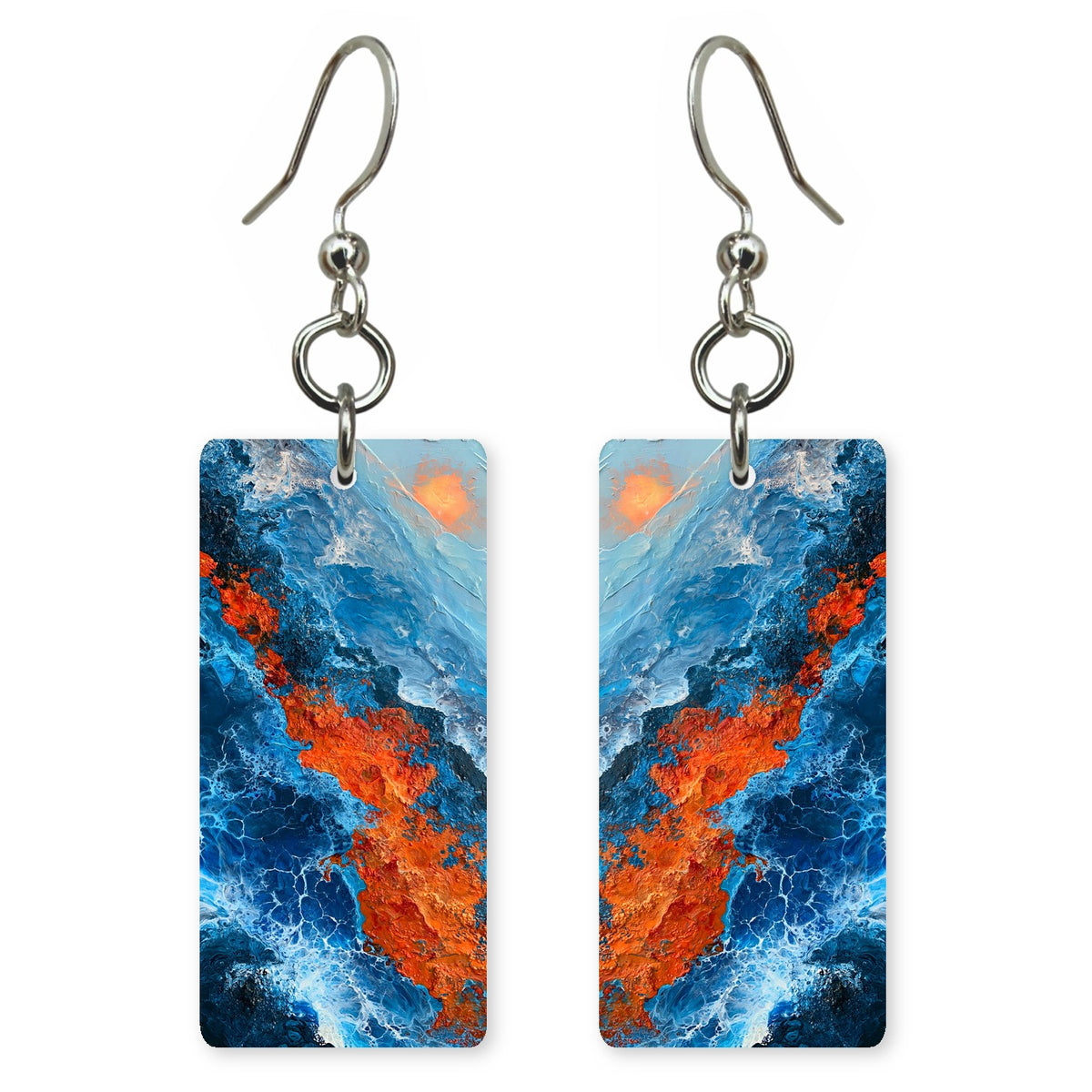 Blazing Coral Fury Earrings | FWX648