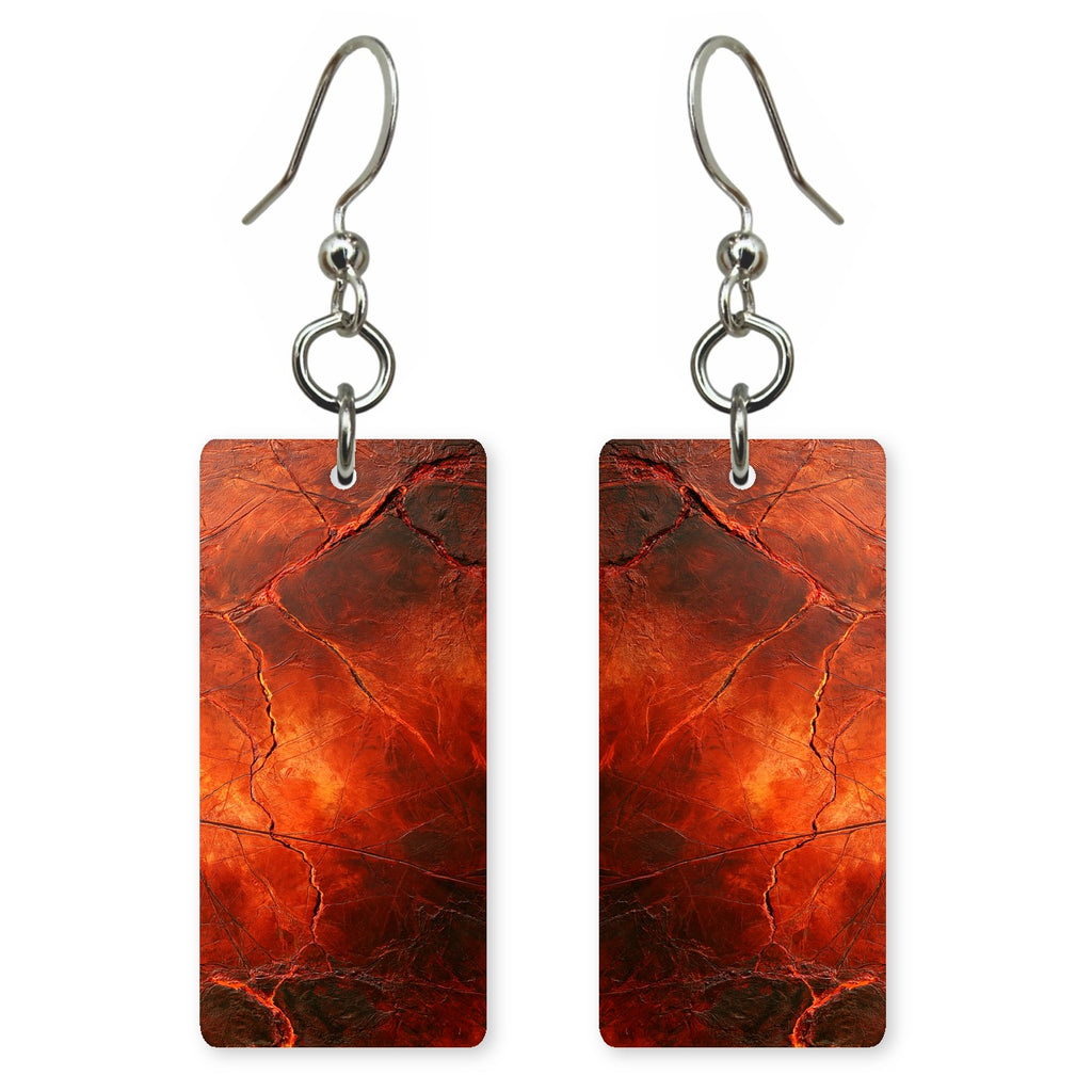 Brick and Burgundy Fury Earrings | FWX64