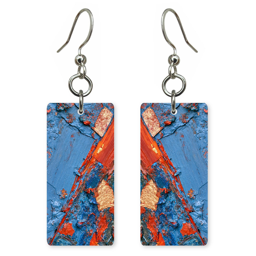 Cobalt Rebellion Rust-Red Earrings | FWX650