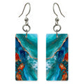 Teal Gold-Edged Courage Earrings | FWX656