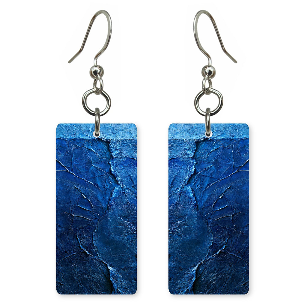 Navy Pressure Building Earrings | FWX665