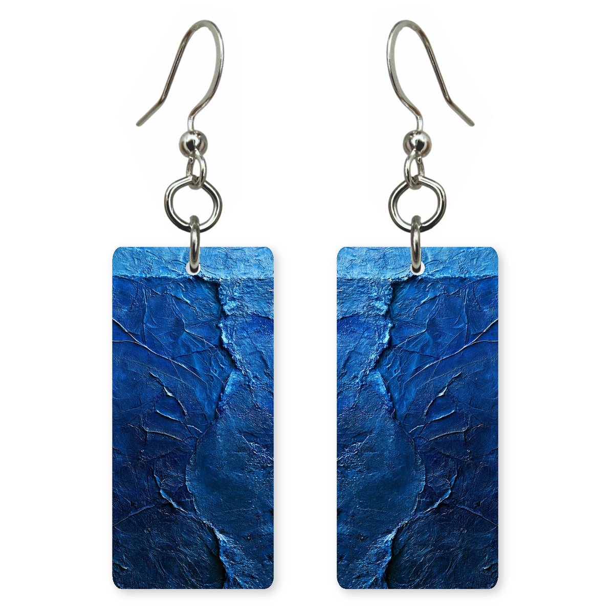 Navy Pressure Building Earrings | FWX665
