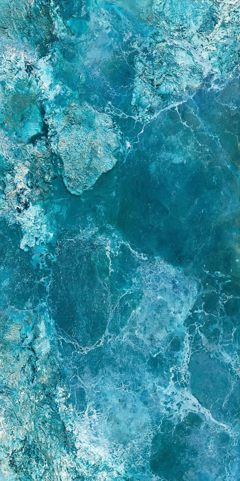 Teal Marbled Contemplation Earrings | FWX667