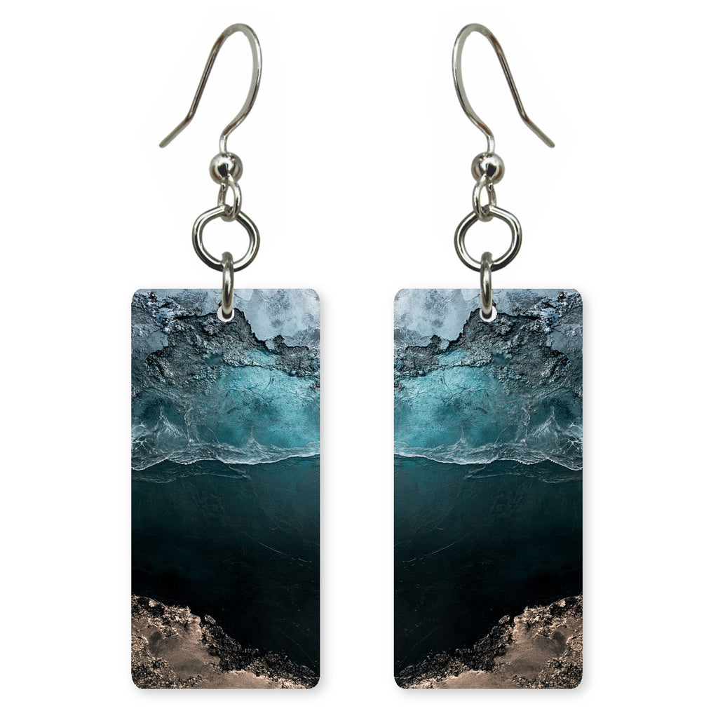 Ice Slate Solitude Earrings | FWX669