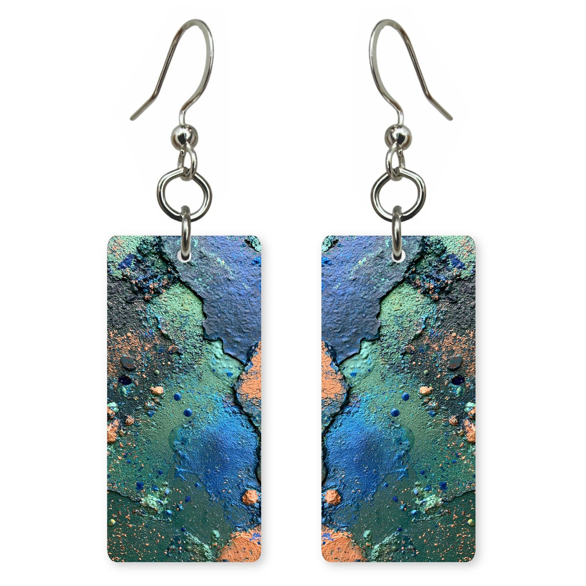 Moss and Orange Delight Earrings | FWX670
