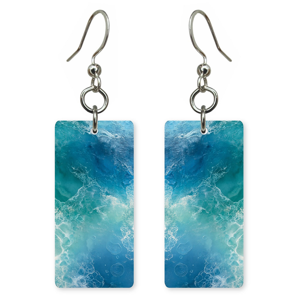 Aqua Splash of Glee Earrings | FWX675
