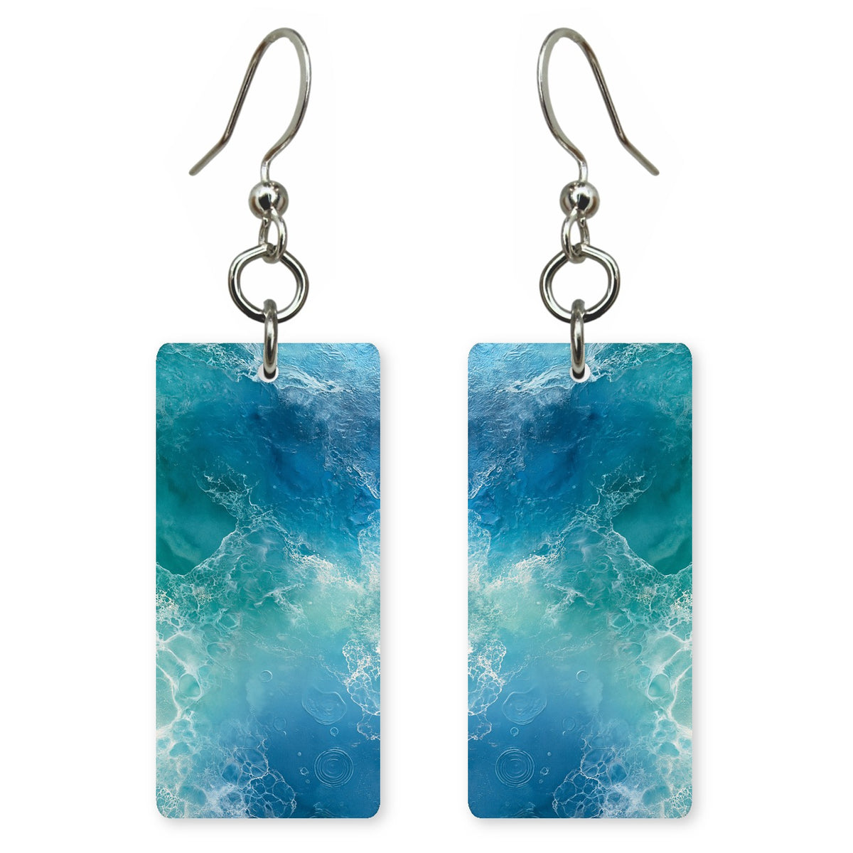 Aqua Splash of Glee Earrings | FWX675