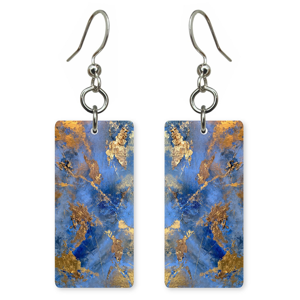Lapis Gold Reverence Earrings | FWX676