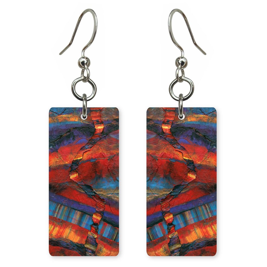 Rust and Vermilion Passion Earrings | FWX678