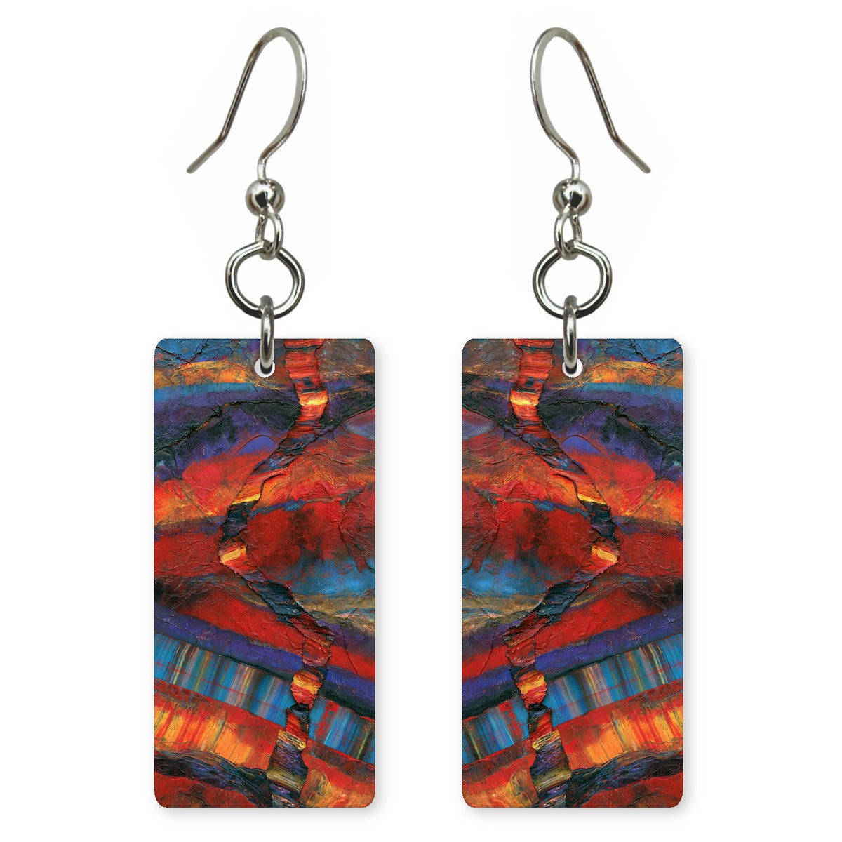 Rust and Vermilion Passion Earrings | FWX678
