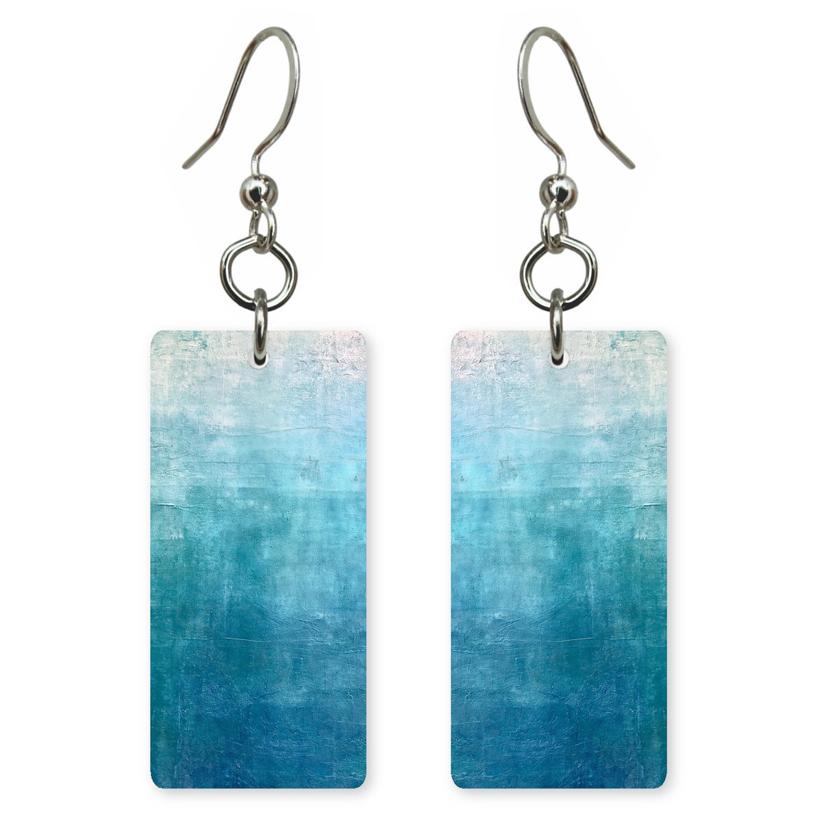 Pale Aqua Fading Calm Earrings | FWX679