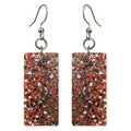 Cranberry Giddy Heart Earrings | FWX67