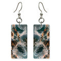 Smoky Teal Confusion Earrings | FWX680