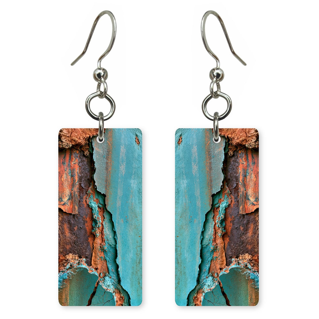 Rust-Worn Nostalgia Earrings | FWX686