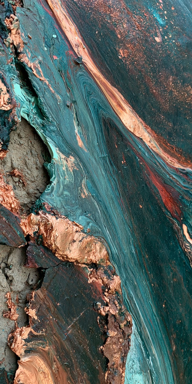 Copper Vein Teal Resolve Earrings | FWX690