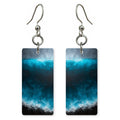 Obsidian Teal Tempest Earrings | FWX696