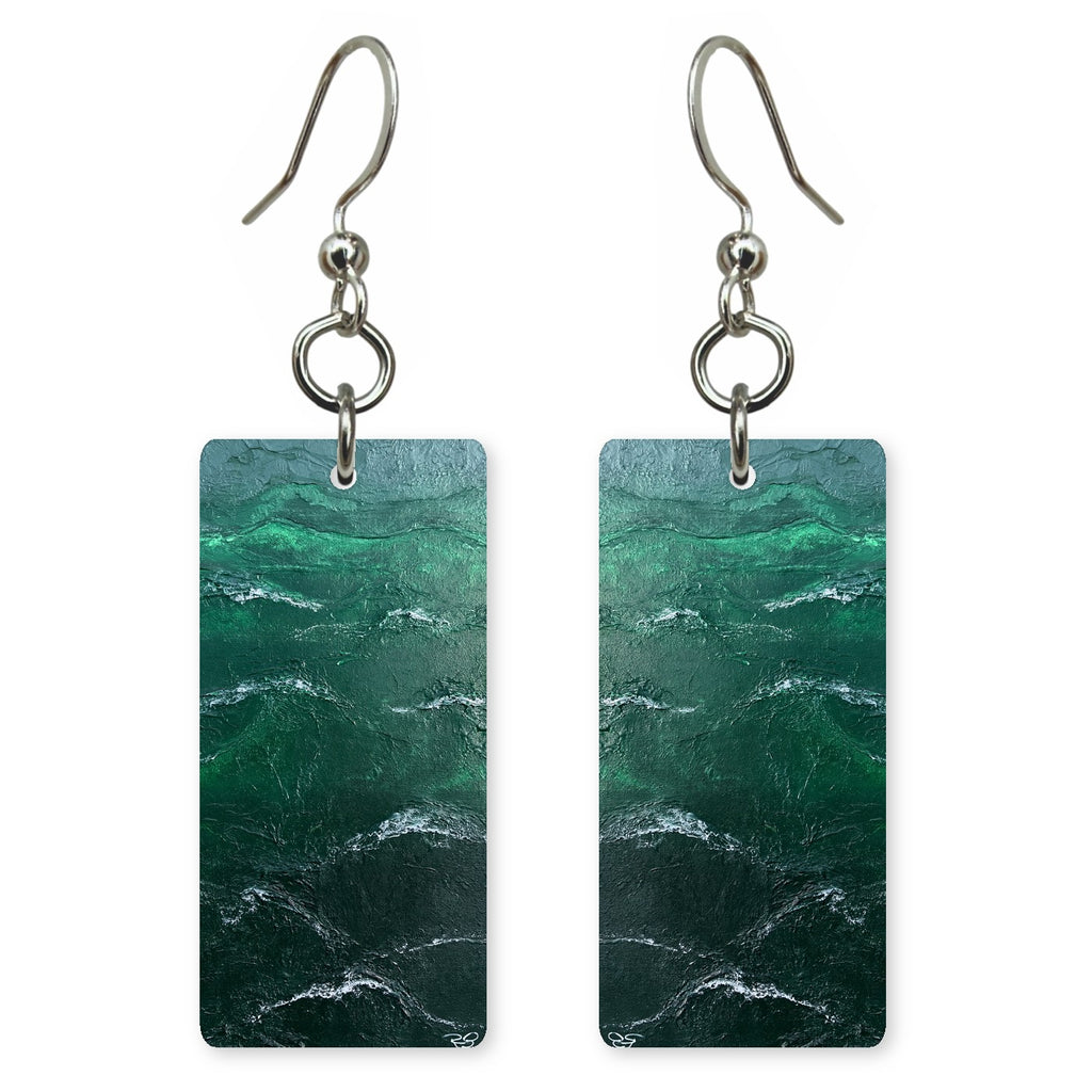 Forest-Green Steadiness Earrings | FWX697